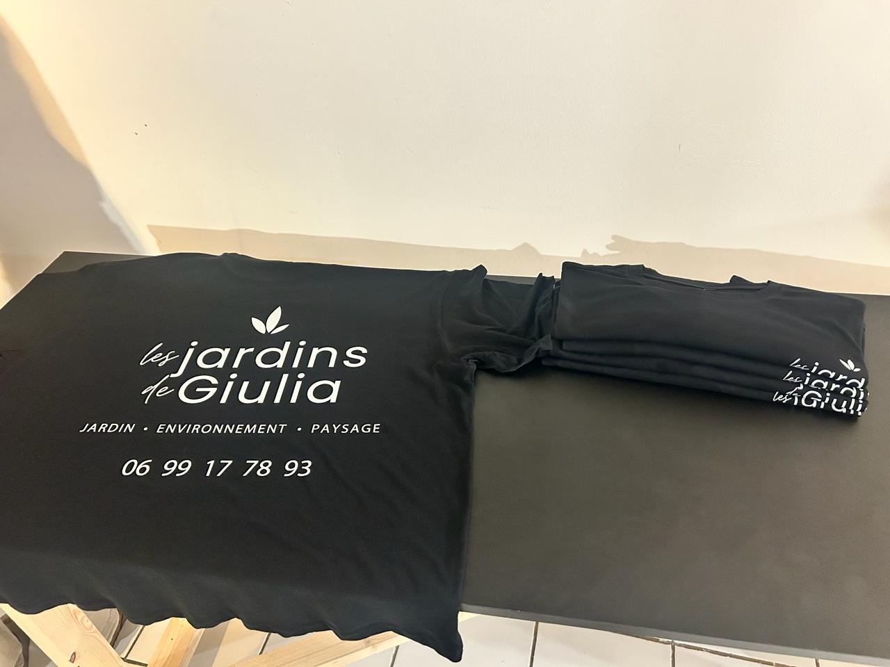 T-shirts floqués Les Jardins de Giulia